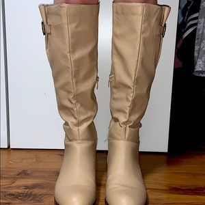 Tan boots
